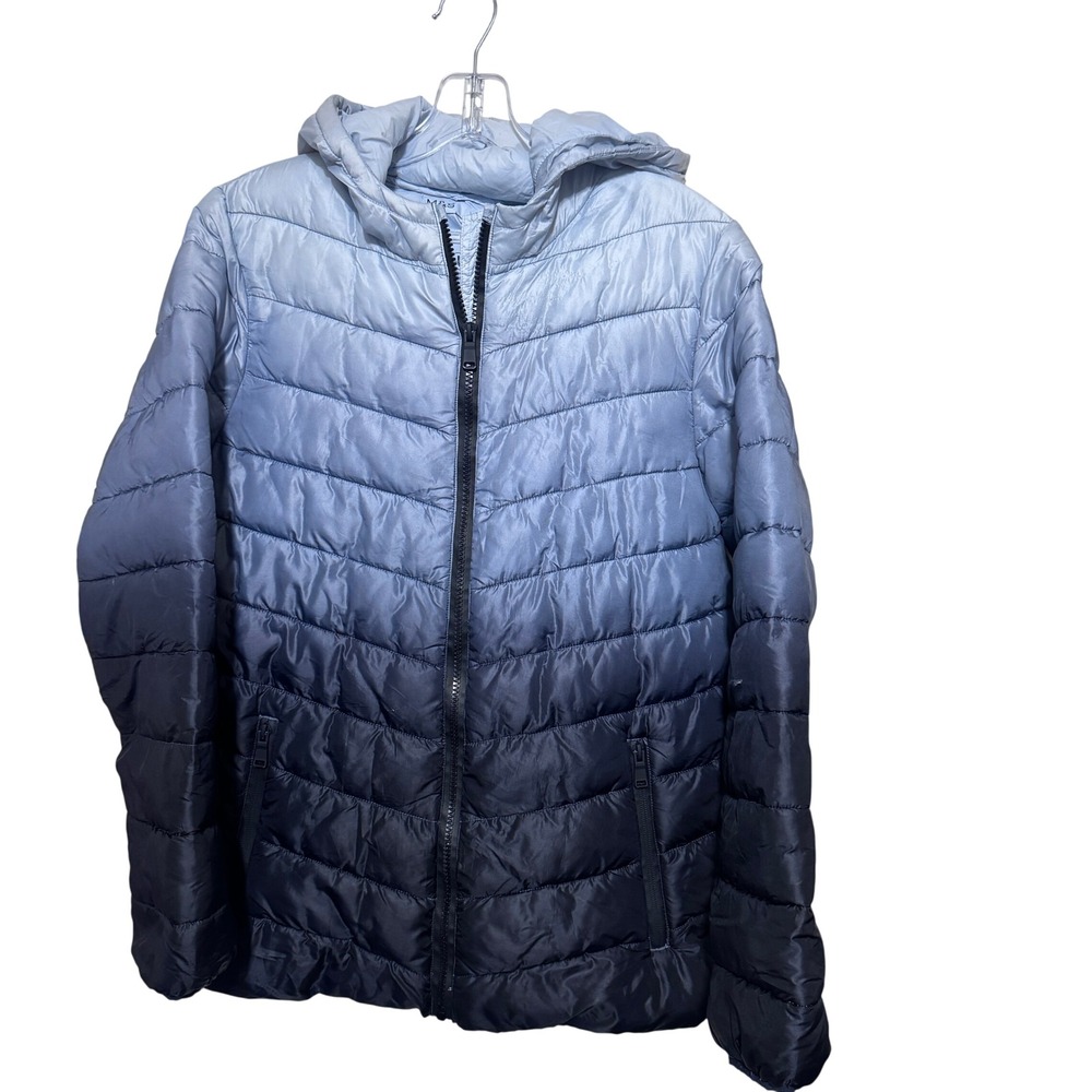 Marks & Spencer Kids Grey Ombre Puffer Coat Stormwear Jacket sz 13-14 Yrs